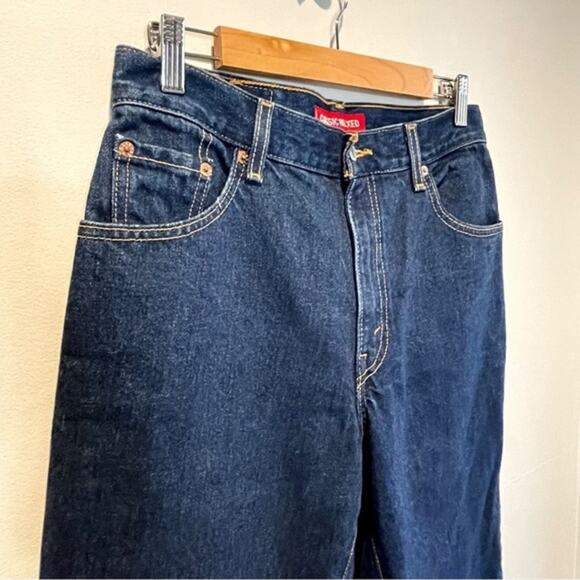 Levi's 550 Classic Relaxed Dark Wash Rigid Jeans - size 14 - Picture 4 of 11